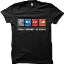 Elements of Humor Sarcasm Funny Period Table printed t-shirt t-shirt 9107 S įvairiaspalvis
