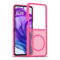 For Motorola Razr 60 50 Ultra Case for Magsafe Magnetic Matte Cover for Moto Razr 60 Ultra Razr + 2025 Shockproof Hard Bumper Motorola Razr 50 Ultra rožinė raudona spalva