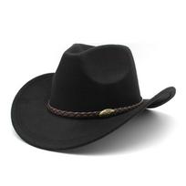 Western Cowboy Hat For Men With Wool Blend For Outdoor Riding And Sun Protection juoda