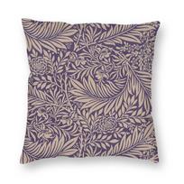 William Morris Larkspur Plum Square Pillowcase Polyester Linen Velvet Creative Zip Decor Throw Pillow Case Sofa Seater Cover 30x30cm beige