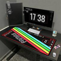 900x400mm Large Size Mouse Pad Art Desk Pad Printstream Gaming Mice Pad Non-slip Rubber Mat Company Long Table Mats XXL For Csgo 30cmx60cm(11.8x23.6inch) black