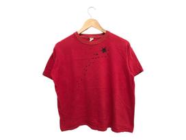 Vintage 70s 1972 ED RUSCHA edward ruscha MoMA art exhibition promo tee ultra rare insect slants art series boxy art tee L red