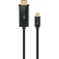 Adapteris ir šokotuvas Goobay USB-C to HDMI Cable 4K at 60 Hz, 1 m  75696