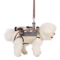 Adjustable Pet Chest Strap Harness with BuiltIn Handle and Rope Attachment for Small Medium Dog Safe Walking Training abrikosas