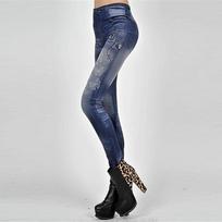 Moterims Madingos Seksualios Slim Fit Antblauzdžiai Džinsai Jeggings Tamprios Kelnės Džinsinės One Size mėlyna