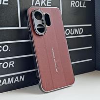 Case For VIVO X200 FE Business Leather Casing Metal Camera Lens Protection Phone Cover For VIVO X 200 FE 5G Shell Bumper Funda vivo X200 FE raudona