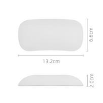 Odorless Silicone Wrist Rest Mouse Pad - Hand Protection & Comfort for Office Use white