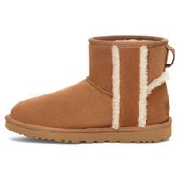 UGG Classic Mini Shearling Logo 'Chestnut' Women's 1153473-CHE kaštoninė