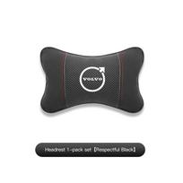 Car Headrest Neck Pillow Waist Pillow For Volvo V60 V40 XC90 S60 C30 XC60 V50 V70 S90 Olestar AWD XC40 Car Interior Accessories OV4 juoda