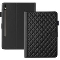 Suitable for Samsung Galaxy Tab S10FE+ 13inch tablet leather case with diamond pattern, small fragrance style, anti-drop protective cover Samsung Galaxy Tab S10FE+ tamsiai žalia spalva