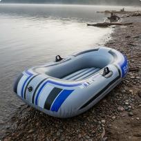 Foldable PVC Kayak Thickened Material Inflatable Fishing Boat Heavy Duty Single Person white