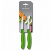Peiliai VICTORINOX PARING 2 vnt, 8cm, žalios sp.