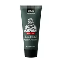Biobaza , Black Energy, Shower Gel  AND  Shampoo 2-In-1, Charcoal, 30 ml