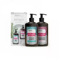 Arganicare Set: Collagen, Hair Shampoo, Revitalizing, 400 ml + Collagen, Hair Conditioner, Strengthening  AND  Repairing, 400 ml