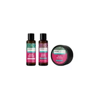 Arganicare Set: Keratin, Hair Conditioner, Nourishing  AND  Strengthening, 100 ml + Keratin, Hair Shampoo, Repairing  AND  Nourishing, 100 ml + Keratin, Hair Treatment Cream Mask, Nourishing  AND  Rep