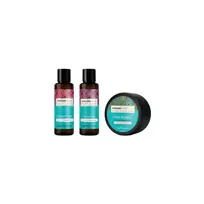 Arganicare Set : Argan Oil  AND  Shea Butter, Hair Treatment Cream Mask, Repair, Moisturizing, 100 ml + Argan Oil  AND  Shea Butter, Hair Shampoo, Repairing  AND  Moisturising, 100 ml + Argan Oil  AND