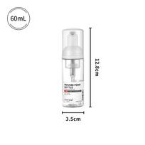 Putų dozatorius kelionėms, putojantis dozatorius, rankų muilas, blakstienų valiklis, šampūnas, putos, papildomi konteineriai su dozatoriumi 60ml white