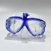 Professional underwater diving mask scuba diving goggles are suitable for GoPro small sports camera all-dry diving glasses mėlyna