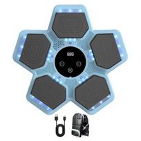 Music Boxing Machine with Gloves Wall Mounted Speed Modes Adjustable LED Display Electronic Boxing Trainer Target Punching Pad Workout Equipment