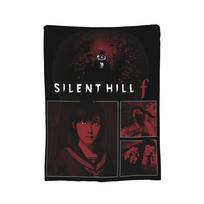 Horror Game Silent Hill F Blanket Velvet Autumn/Winter Hinako Shimizu Multi-function Soft Throw Blankets for Bed Couch Rug Piece 30x40in black