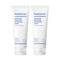 [Real Barrier] Ceramide Moisture Cleansing Foam (120ml x 2ea Set) – Low pH Deep Cleanser with MLE® Technology & Ceramide for Sensitive Skin white