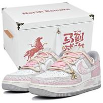 Nike Air Force 1 Abrasion Resistant Slip Resistant Low top Skateboard Shoes Women's DX2678-100(Team96- S-BOX) 40