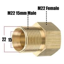 High-Pressure M22 Car Wash Water Gun Compatible with Bosch Spray Gun Set (4000 PSI) beige