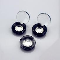 10 vnt./rinkinys 1 g plastikinis kremas indelis presuoti pudrai pakuotės konteineris makiažas lūpų dažai kosmetika pavyzdys tuščias akių šešėlių atverčiamas dėklas 10pcs gryna