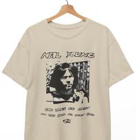 Neil Young “Good times are coming…” T- shirt Music Rock Unisex Tee M