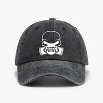 Turbo Diesel Power Truck print baseball cap fashion casual Washed soft top Distressed Denim caps summer ventilation Snapback hat One Size black