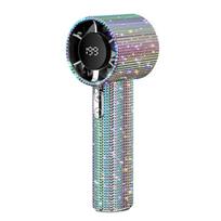 LED Powered Handheld Personal Fan Small Size USB Rechargeable Mini Fan  Display Use spalvota