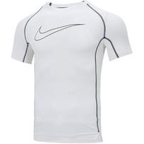 Nike Dri-FIT Men's Pro Tight Fit Short-Sleeve Top White XL white
