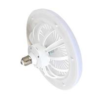 Stilingas LED lubinis ventiliatorius su šviesa ir nuotolinio valdymo pultu efektyviam namų vėsinimui ir apšvietimui A1135 white