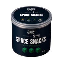 Kosminis užkandis Space Snacks su spirulina inspired by ESA, 45 g Kosminis užkandis su spirulina Super Garden inspir