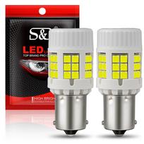 2 vnt. Keraminės 1156 PY21W BAU15S LED Canbus P21W BA15S LED Lemputės Be Hiperblyksėjimo BAY15D 1157 P21/5W 36SMD 3030 Automobilio Posūkio Signalų Lemputės su Ventiliatoriumi Automobilinės Lempos 1156 BA15S P21W balta