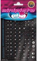 Kolm Lõvi (Minipicto) Minipicto keyboard stickers EST/RUS, black/blue (KB-UNI-RU02-BLK)