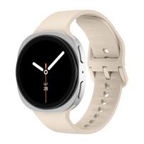 for Samsung Galaxy watch 8 44mm 40mm 8 classic 46mm Replacement Strap Wrist Silicone Bracelet Correa Galaxy watch 8 classic Band Galaxy watch 8 44mm beige