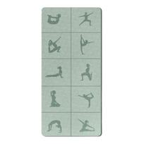 Foldable Yoga Mat Extra Portable Travel Thick TPE Sleeping Mat Non-Slip Men Women Home Gym Workout Pilates Exercise Floor B žalia