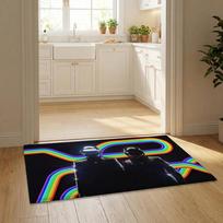Band D-Daft Punk Floor Mat Flannel Door Mat Non-Slip Bedroom Living Room Home Decor 40x60cm beige