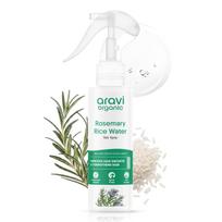 Aravi Organic Rosemary Water Hair Spray with Aloe Vera & Rice Water | Stimulates Hair Follicles, Boosts Hair Growth & Thickness, Reduces Hair Fall, balta