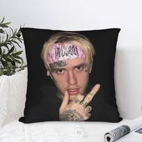 Lil Peep Picture Pillowcase Printed Polyester Cushion Cover Decorative  Pillow Case Cover Home Zippered 45*45cm 30X30CM