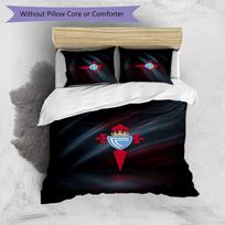 Celta Vigo FC Printed 3PCS Bedding Set Breathable Duvet Cover with Pillowcases Decorative Bed Linen for Bedroom Home 135cm*200cm