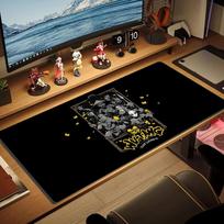 Wu-Tang Clan Color Mouse Pad Large Gaming Table Cushion Non-slip Laptop Tablet Big Mousepad XXL Mat Mini PC Playmat With Lock edge 30cmx60cm(11.8x23.6inch) brown