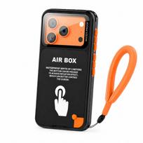 IP68 atsparus vandeniui dėklas telefonui, skirtas iPhone 6.1/6.7 colio serijai, su plaukiojančiu žiedu, liečiamas, tinkamas iPhone 17/16/15/14/13/12 iPhone 16e juoda