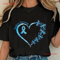 Diabetes Awareness T Shirt Blue Ribbon Dragonfly In November Vintage Top For Everyday Wear S blue