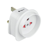 UK Travel Adapter DPM White