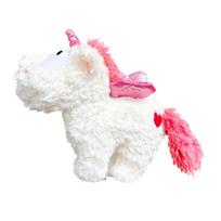 Cute Unicorn Doll Love Pony Doll Snow Unicorn Plush Toy Children Comforting Doll Gift 25cm white