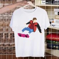 Back To The Future Delorean T Shirt Men Retro Washed Tops Tees Harajuku Tshirt Streetwear Hip Hop Male T-shirts S gray