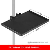 1Pcs Eyelash Tray Holder Half Moon Light Lamp Universal Clamp Clip Platform Adjustable Holder Eyelash Makeup Cosmetic Tray Tool juoda