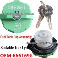 Bobcat S100/S220/S300 Diesel Fuel Tank Cap (Green) - 7113340/6661114/6661696 Yes žalia